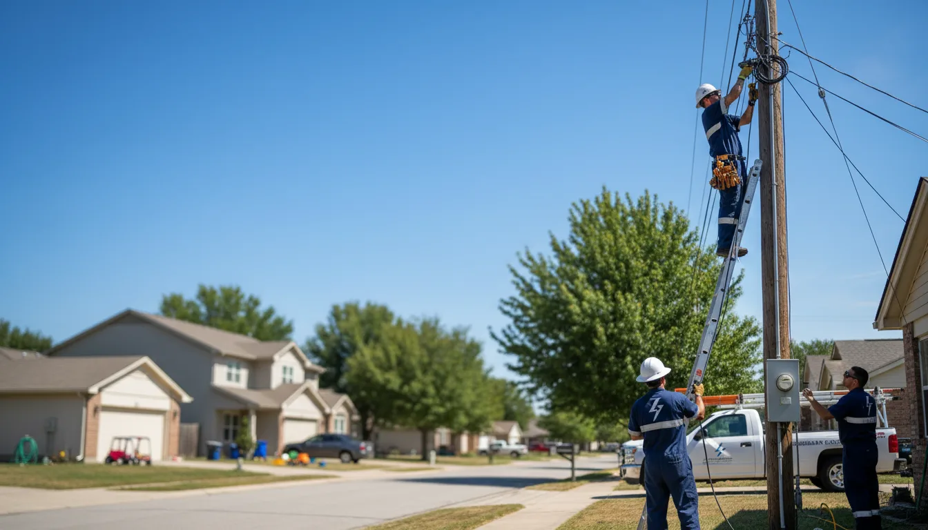 Residential electrician providing installation services in Keo, AR